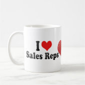 I Liebe-Verkaufs-Ripse Kaffeetasse (Links)