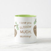 I Liebe verlangsamen Sie viel - Tasse (Zentrum)