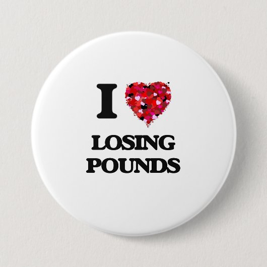 I Liebe-verlierende Pfund Button (Vorderseite)