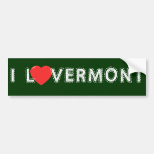 I Liebe-Vermont-Autoaufkleber Autoaufkleber