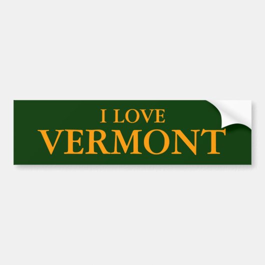 I LIEBE-VERMONT-AUTOAUFKLEBER AUTOAUFKLEBER (Vorne)