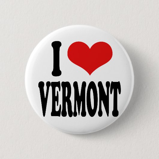 I Liebe Vermont Button (Vorderseite)