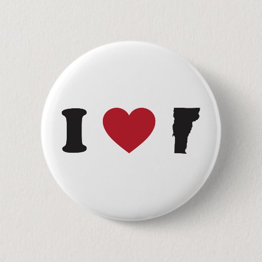 I Liebe Vermont Button (Vorderseite)