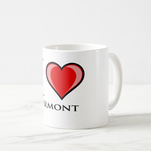 I Liebe Vermont Kaffeetasse (VorderseiteRechts)
