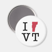 I Liebe Vermont Magnet (Vorderseite/Rückseite)