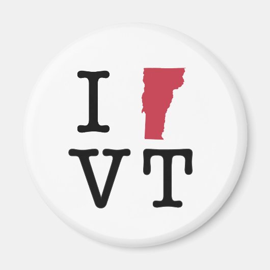 I Liebe Vermont Magnet (Vorne)