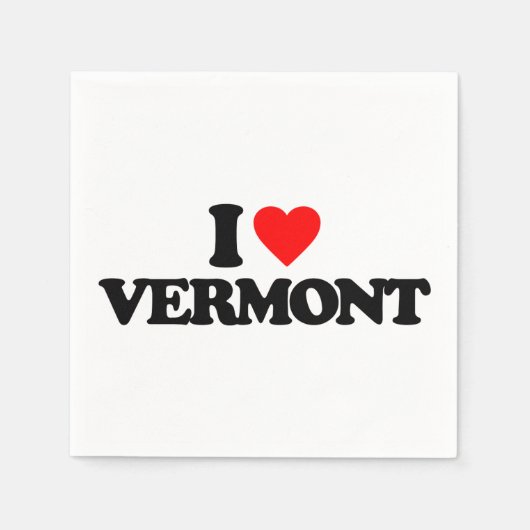 I LIEBE VERMONT SERVIETTE (Vorderseite)