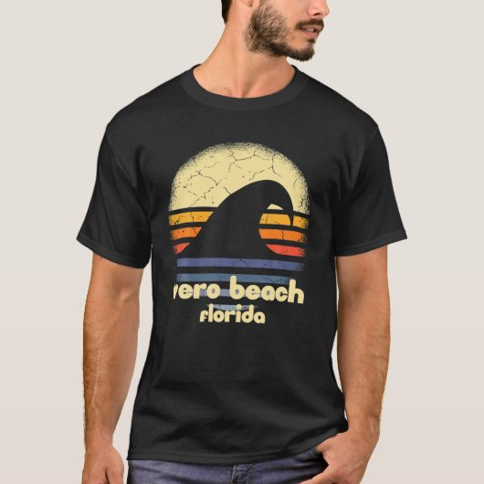 I Liebe Vero Beach Florida Ocean Wave FL T-Shirt (Vorderseite)