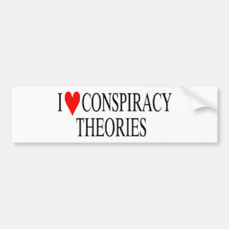 I Liebe-Verschwörungs-Theorien Autoaufkleber