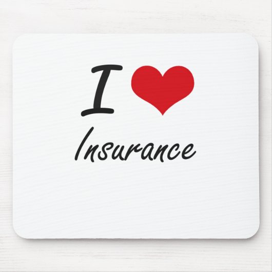 I Liebe-Versicherung Mousepad (Vorne)