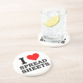 I Liebe-Verteilungsbögen Getränkeuntersetzer (Seite)