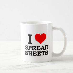 I Liebe-Verteilungsbögen Kaffeetasse