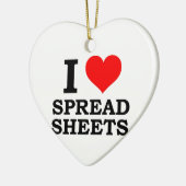 I Liebe-Verteilungsbögen Keramik Ornament (Links)