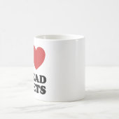 I Liebe-Verteilungsbogen-lustiges Zitat Kaffeetasse (Mittel)