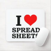 I Liebe-Verteilungsbögen Mousepad (Mit Mouse)