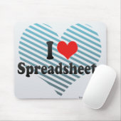 I Liebe-Verteilungsbögen Mousepad (Mit Mouse)