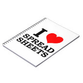 I Liebe-Verteilungsbögen Notizblock (Linke Seite)