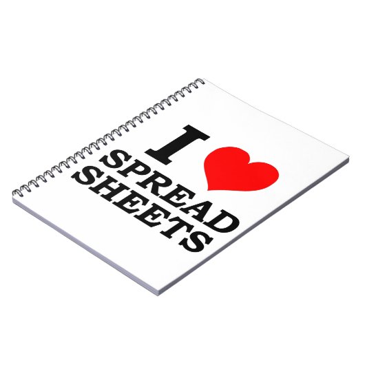 I Liebe-Verteilungsbögen Notizblock (Linke Seite)