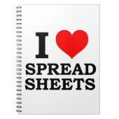 I Liebe-Verteilungsbögen Notizblock (Vorderseite)