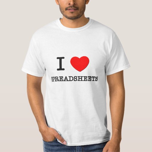 I Liebe-Verteilungsbögen T-Shirt (Vorderseite)