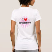 I Liebe-Verteilungsbögen T-Shirt (Rückseite)