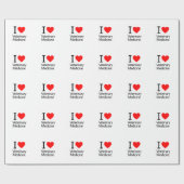 I Liebe Veterinärmedizin Geschenkpapier (Flach)