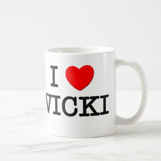 I Liebe Vicki Kaffeetasse (Rechts)