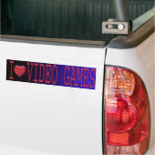 I LIEBE-VIDEOspiele Autoaufkleber (Auf Lkw)