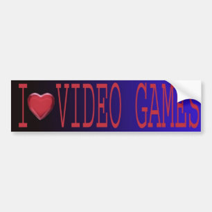 I LIEBE-VIDEOspiele Autoaufkleber