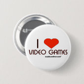 I Liebe Videospiele Button (Vorne & Hinten)