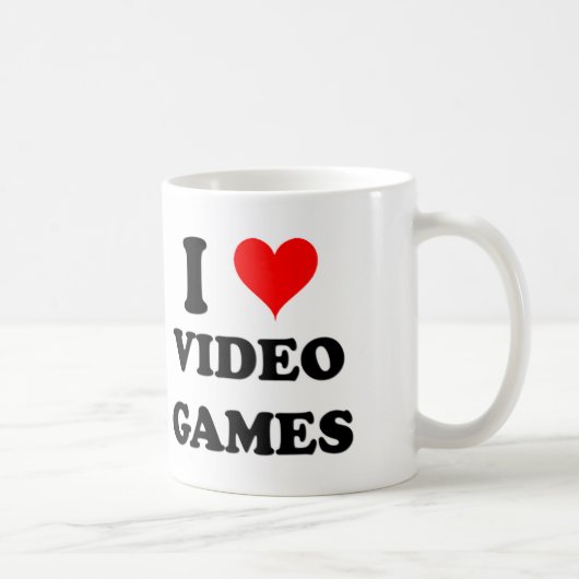 I Liebe-Videospiele Kaffeetasse (Rechts)