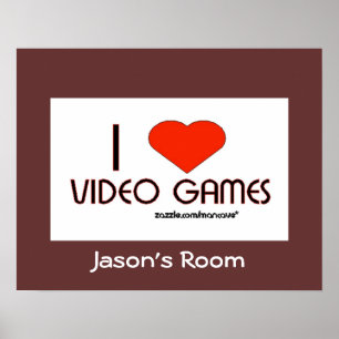 I Liebe-Videospiele Poster
