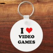 I Liebe Videospiele Schlüsselanhänger (Vorderseite)