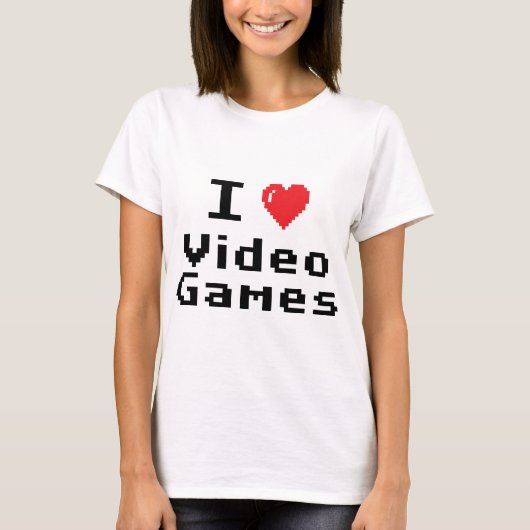 I Liebe-Videospiele T-Shirt (Vorderseite)