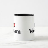 I Liebe Vietnam-Flagge Tasse (Zentrum)