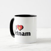 I Liebe Vietnam-Flagge Tasse (Vorderseite Links)