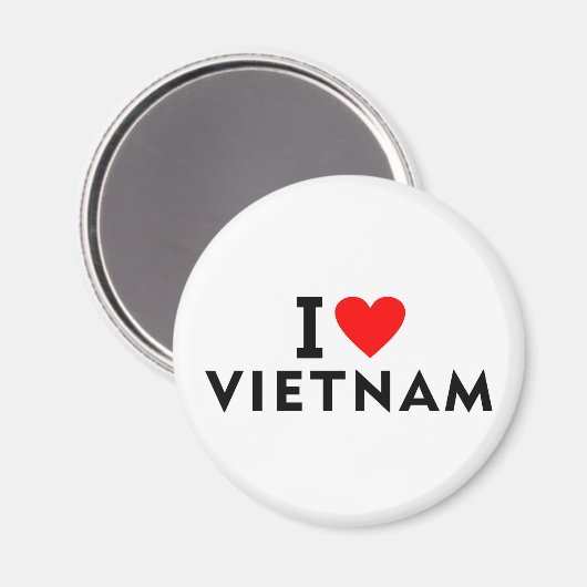 I Liebe Vietnam Land wie Herztourismus Magnet (Vorderseite/Rückseite)