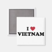 I Liebe Vietnam Magnet (Vorderseite/Rückseite)