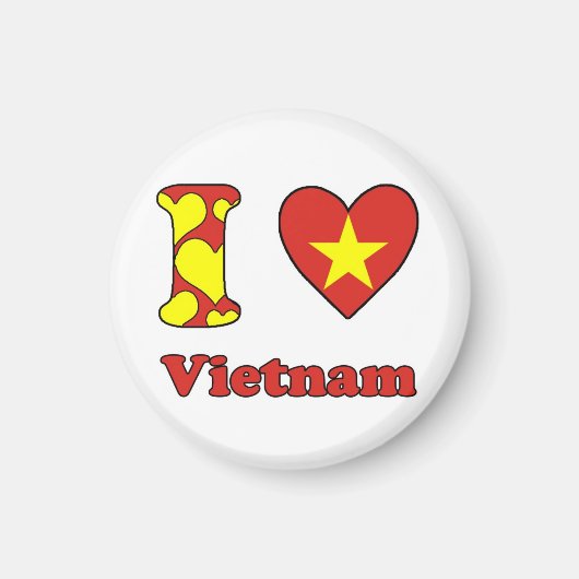 I Liebe Vietnam Magnet (Vorne)