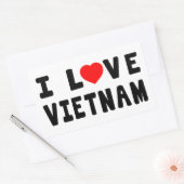I Liebe Vietnam Rechteckiger Aufkleber (Umschlag)