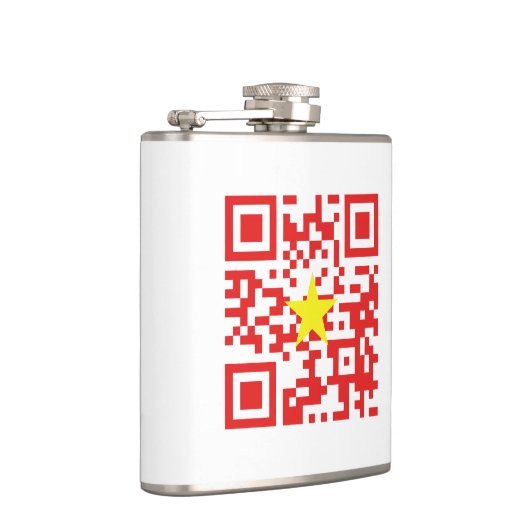 I Liebe Vietnam (Tôi Yêu Viraflot Nam) Flaggencode Flachmann (Rechts)