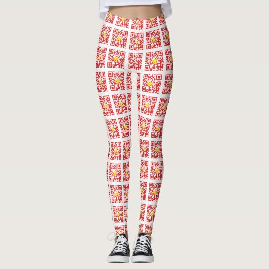I Liebe Vietnam (Tôi Yêu Viraflot Nam) Flaggencode Leggings (Vorderseite)