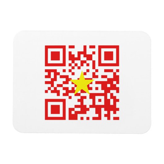 I Liebe Vietnam (Tôi Yêu Viraflot Nam) Flaggencode Magnet (Horizontal)