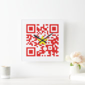 I Liebe Vietnam (Tôi Yêu Viraflot Nam) Flaggencode Quadratische Wanduhr (Zuhause)