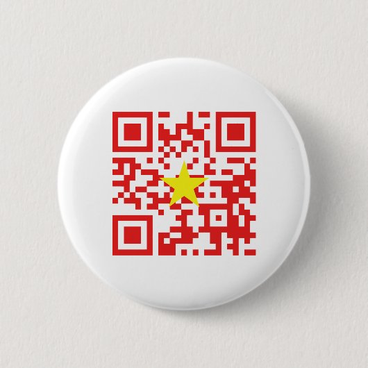 I Liebe Vietnam (Tôi Yêu Viviantum Nam) Flagge QR Button (Vorderseite)