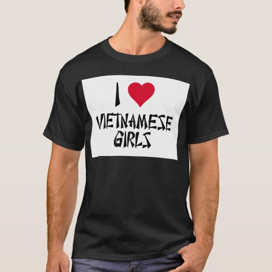 I Liebe-Vietnamese-Mädchen T-Shirt (Vorderseite)