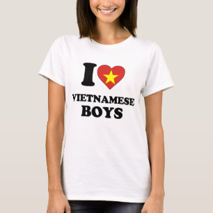 I Liebe Vietnamesischer Jungen T-Shirt