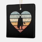 I Liebe Viking Warrior mit Ax Keramikornament (Links)