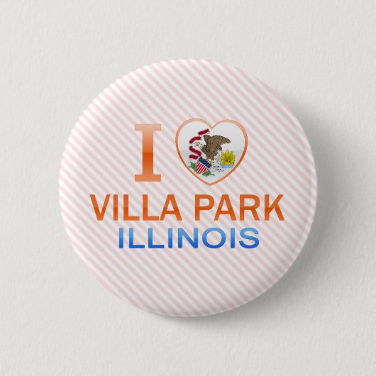 I Liebe Villa Park, IL Button (Vorderseite)