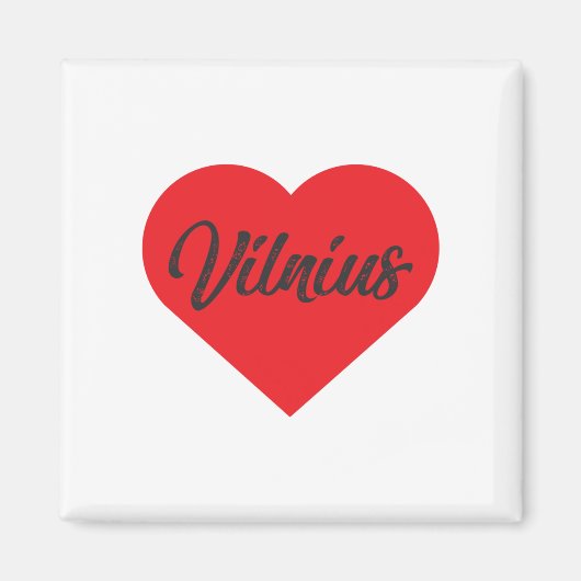 I Liebe Vilnius - Litauen Magnet (Vorne)